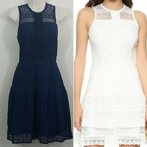 Parker Navy Lace Midi Dresses